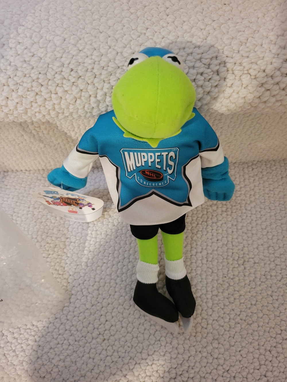 Kermit the Frog Hockey NHL 11" Plush Muppets McDonald's Canada 1995 with Tag